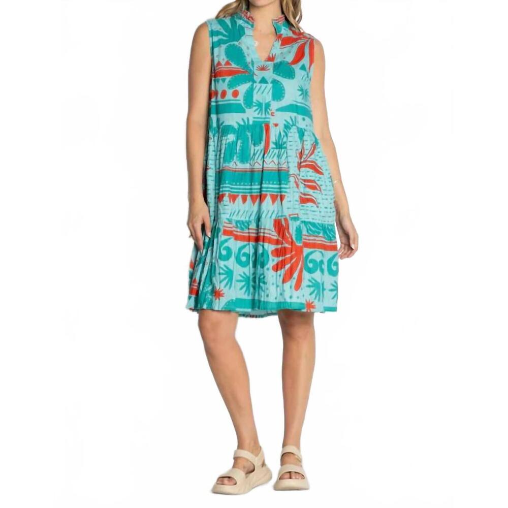 NEW LULA SOUL godiva sundress in lagoon